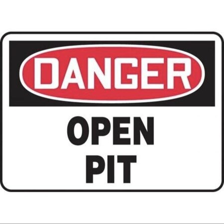 Accuform OSHA DANGER SAFETY SIGN OPEN PIT MCRT030VA MCRT030VA